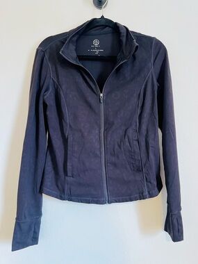 Women's Black disguised cheetah print Zip-Up Jacket